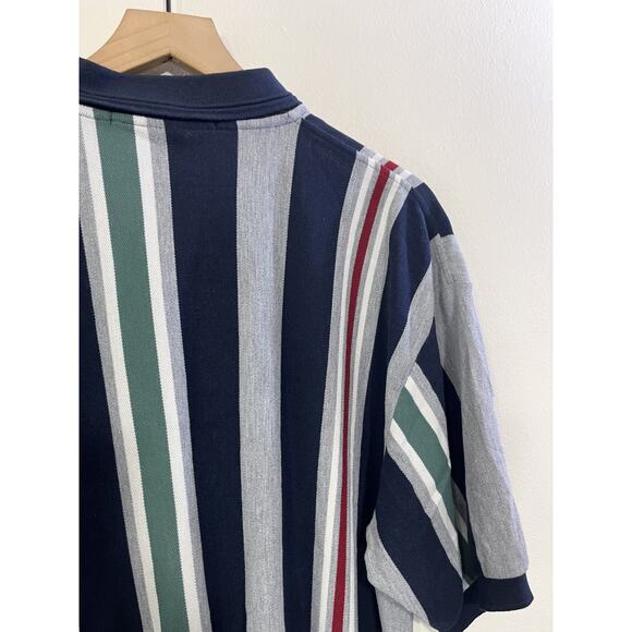 Vtg 90s Preppy Old Money Rugby Equestrian Striped Polo XL Y2K Classic Hip Hop - Picture 9 of 12